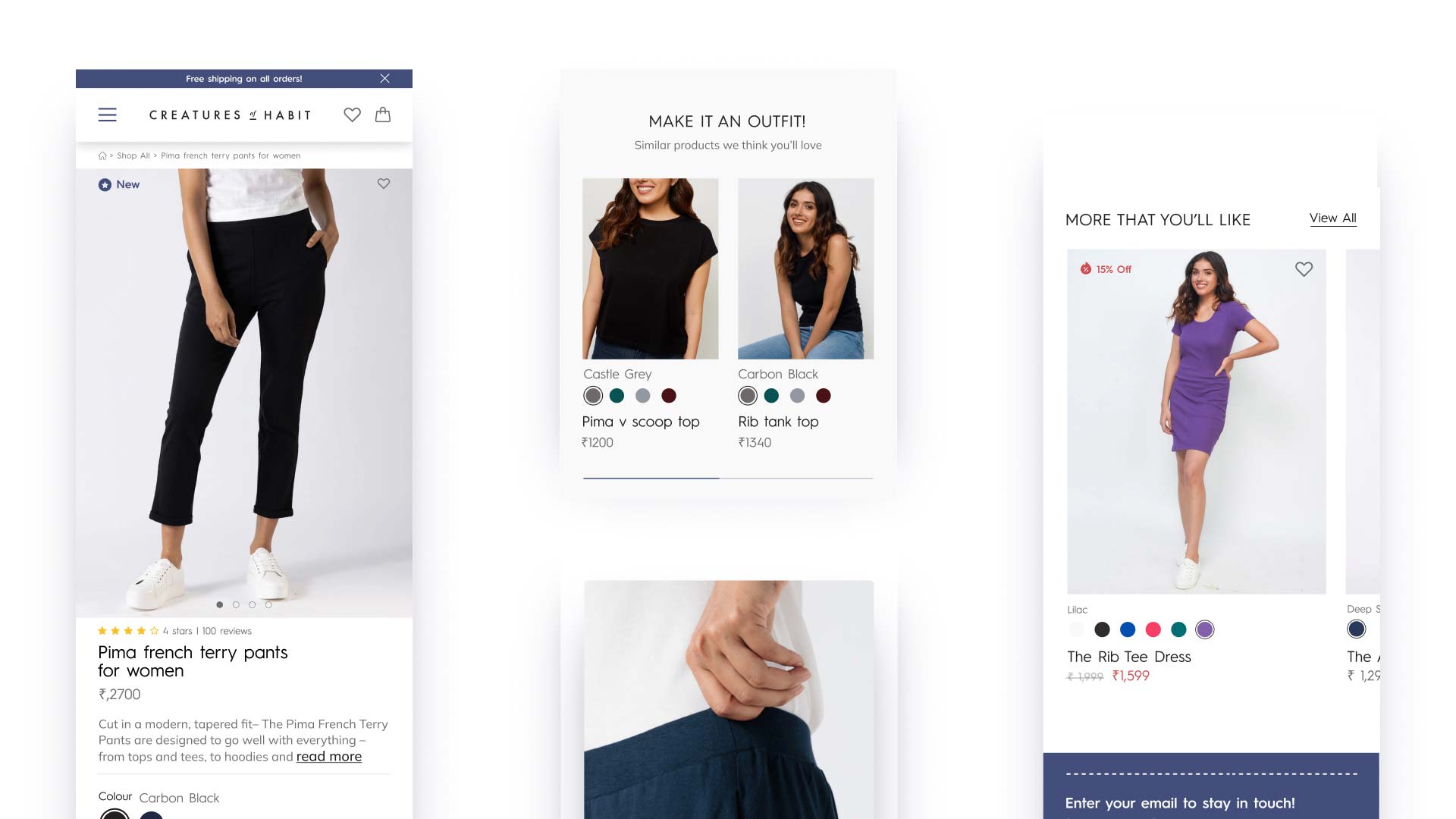 Mobile product page