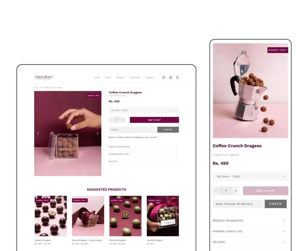 Chocolove product page