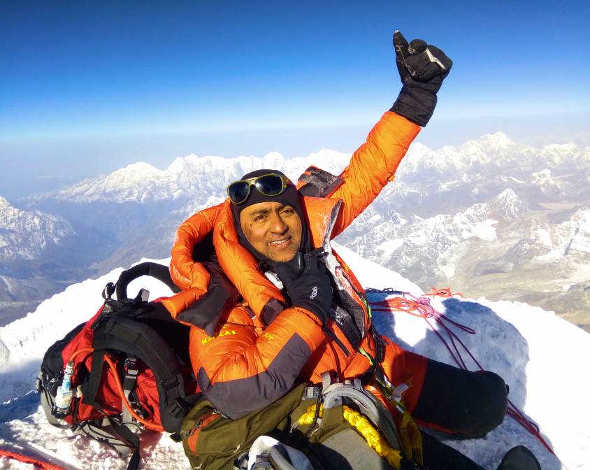 Venkatesh Maheshwari, CEO of Gokyo, on a Himalayan summit